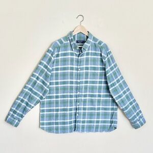 Vineyard Vines Island Twill Plaid Light Flannel Button Down Shirt Men’s XL